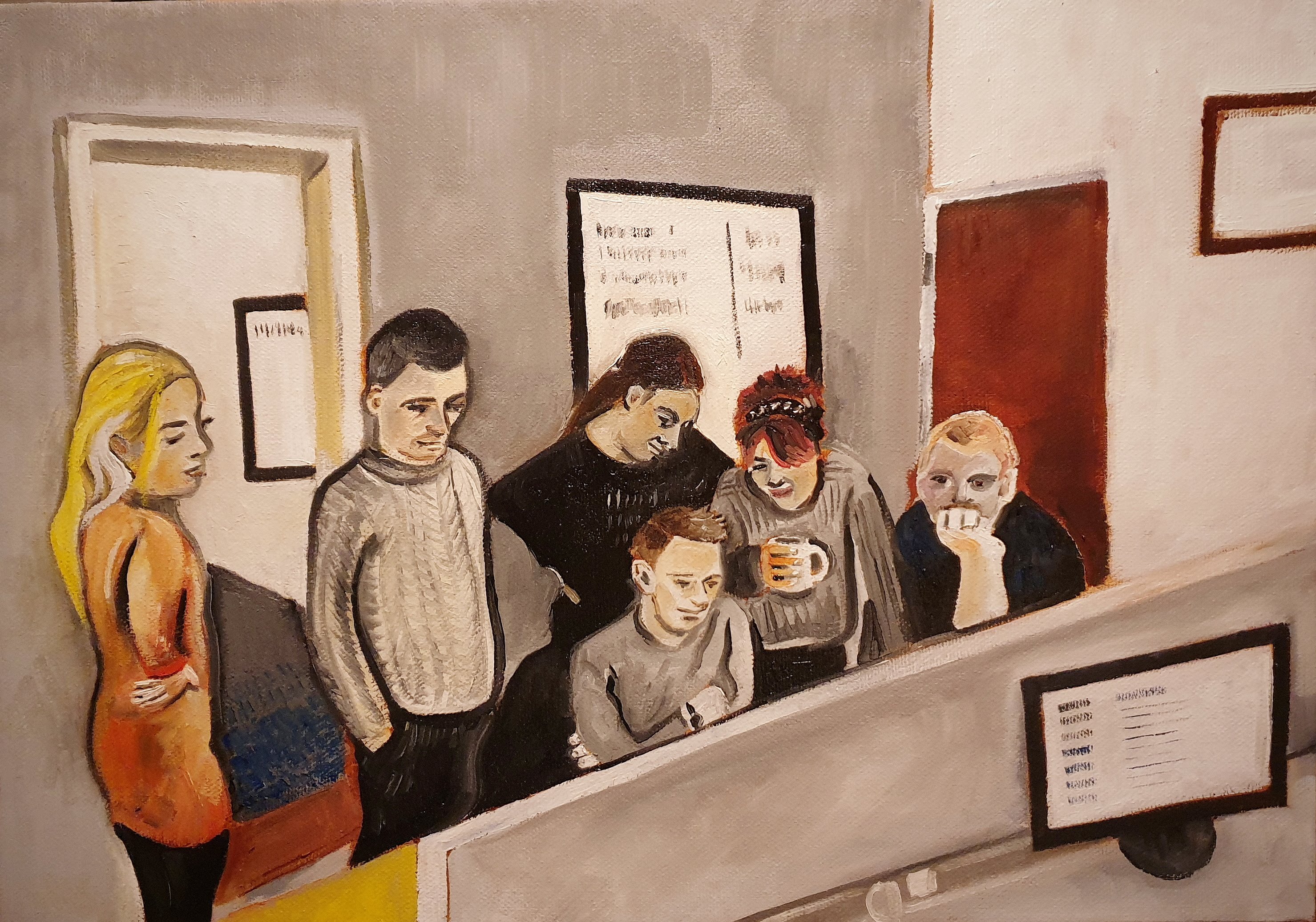 Breaking News About Phillip Schofield, Oil on Canvas 2020