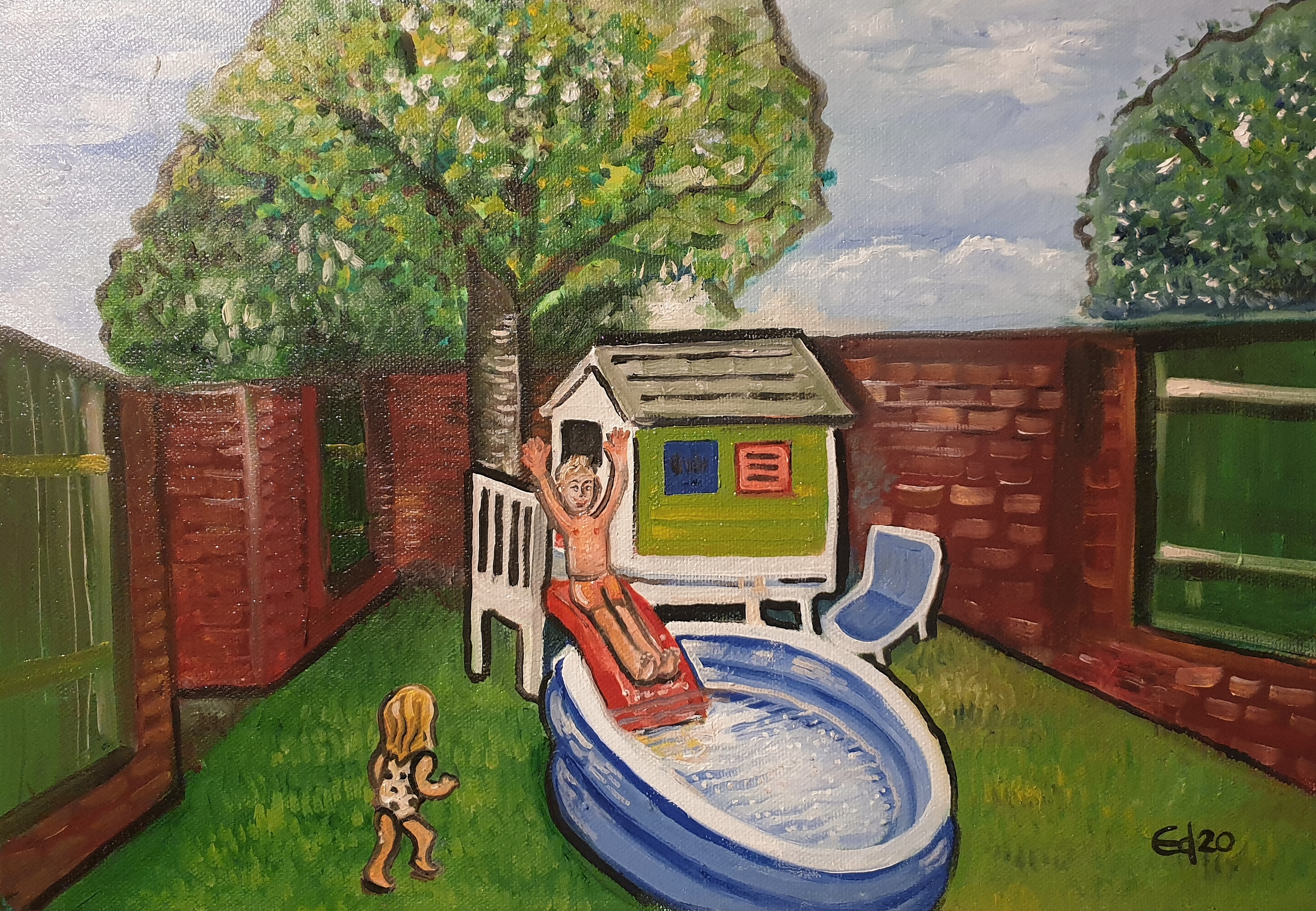 Easter in Lockdown, Oil on Canvas 2020