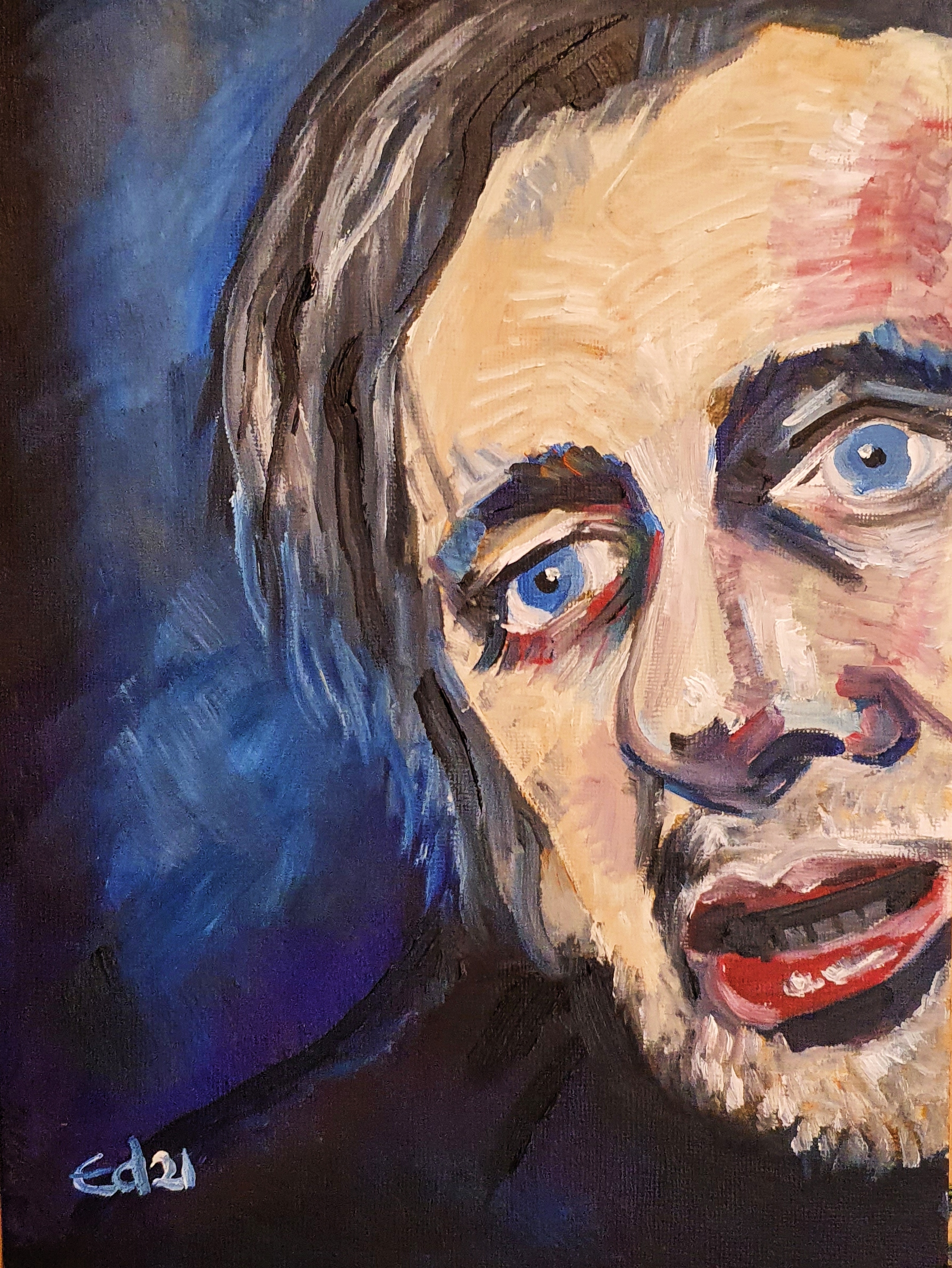 Shane MacGowan, Oil on Canvas 2020 (Sold)