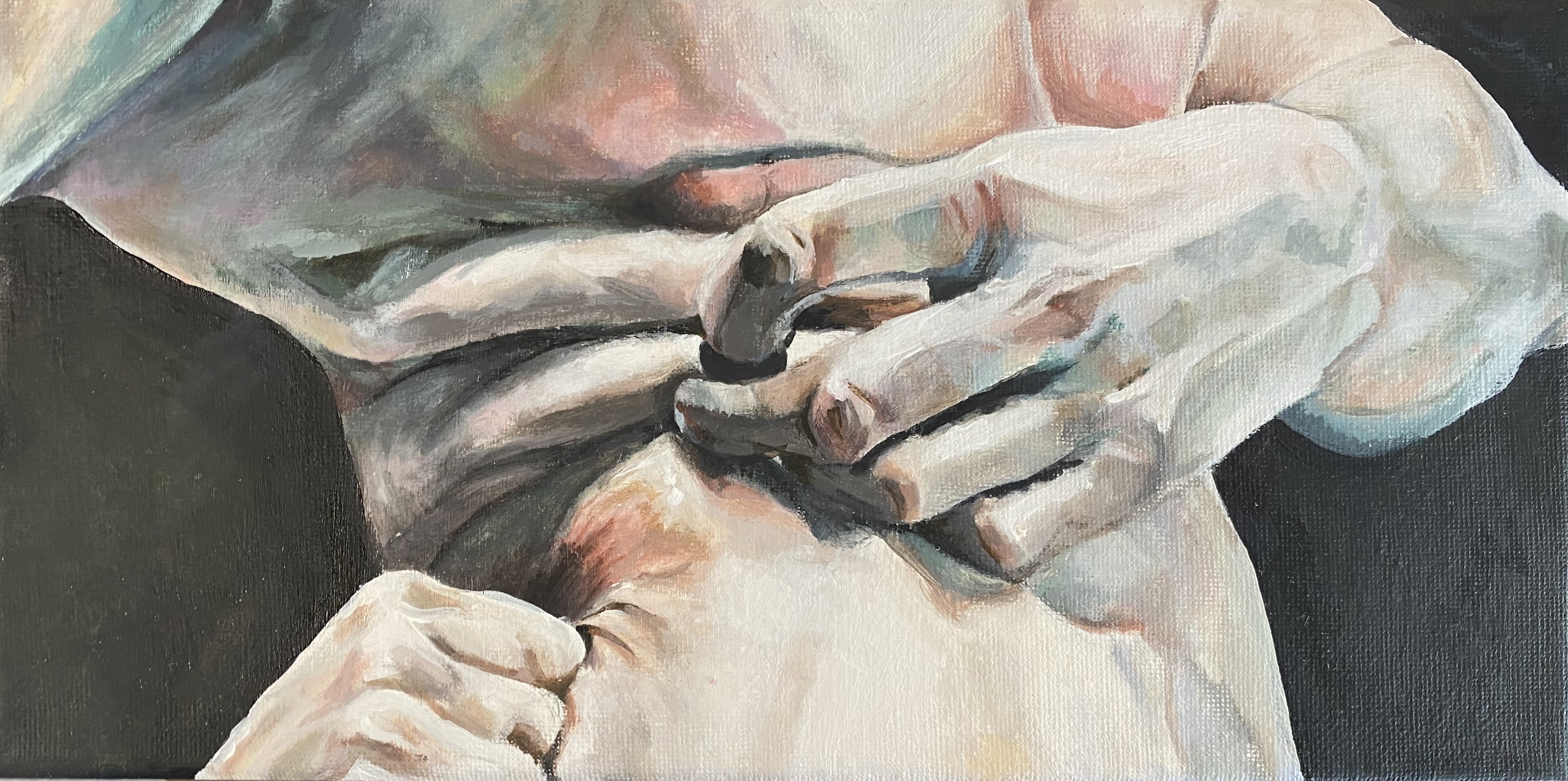 Copy of Cara Thayer and Louie Van Patten study - Canvas and acrylic paint