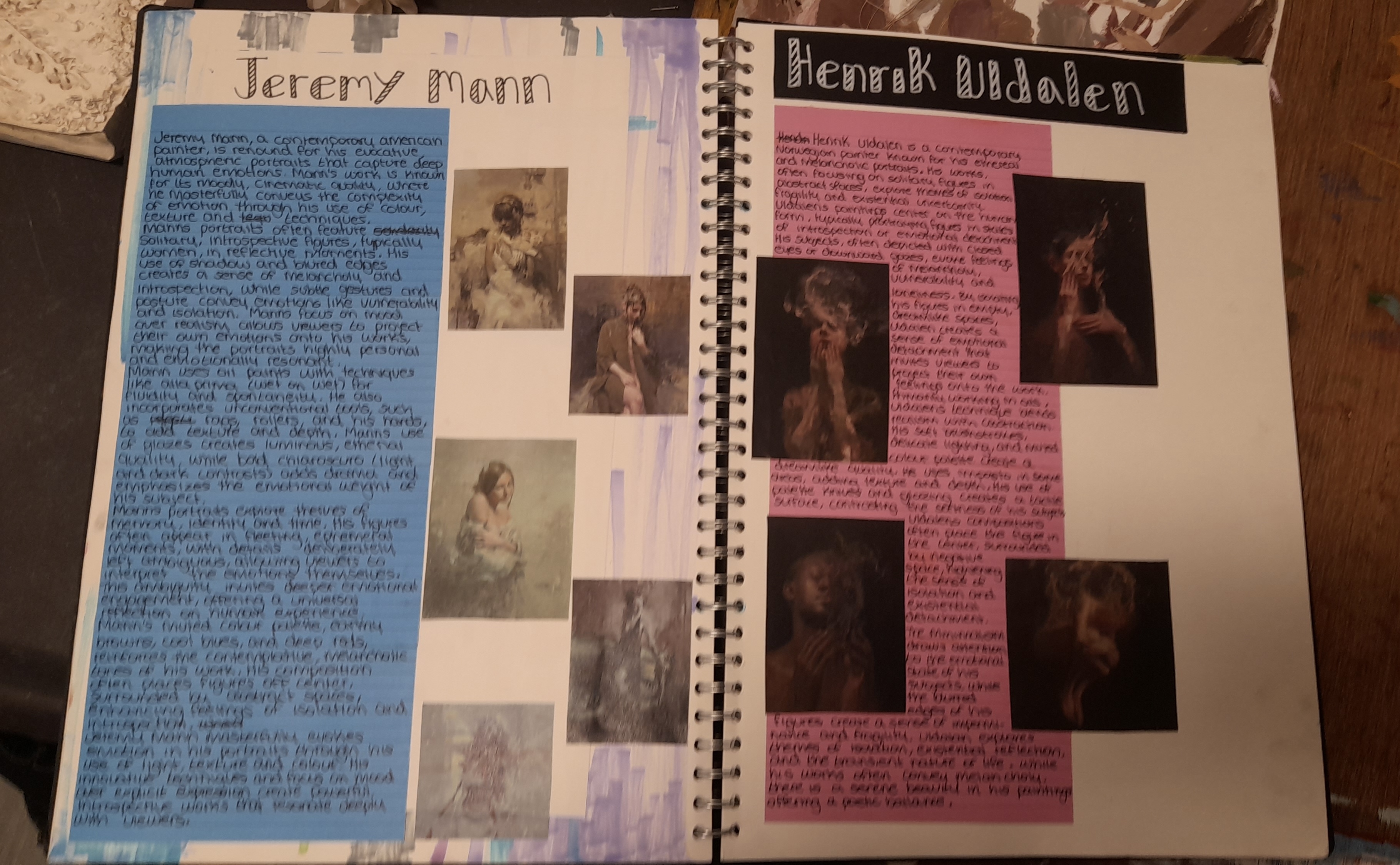 These are two artist researches I did for my ‘Altered’ project. I chose these artists because I really love their style and hope to be able to achieve similarly breathtaking works in the future.