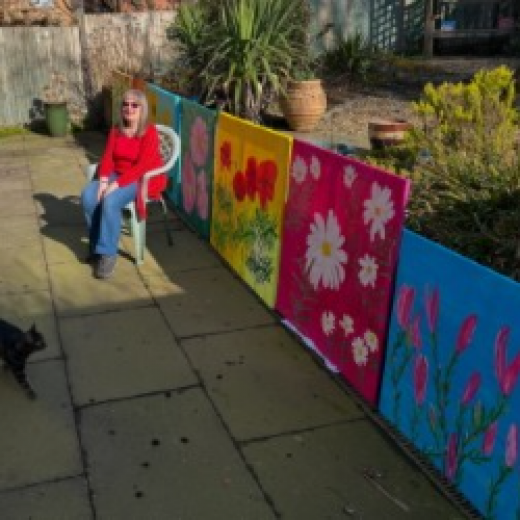 Paintings in our garden